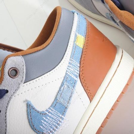 Herren/Damen ‘Aus Weiß Blau’ Nike Air Jordan 1 Low SE Schuhe FZ5042-041