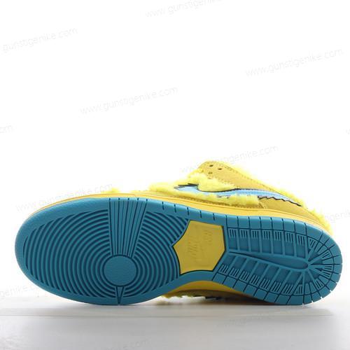 Herren/Damen ‘Blau Gelb’ Nike SB Dunk Low Schuhe CJ5378-700