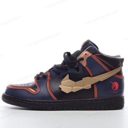 Herren/Damen ‘Blau Gold’ Nike SB Dunk High Schuhe DH7717-400