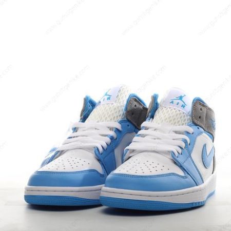 Herren/Damen ‘Blau Grau’ Nike Air Jordan 1 Mid Schuhe DX9276-100