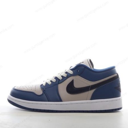 Herren/Damen ‘Blau Grau Weiß’ Nike Air Jordan 1 Low Schuhe 553558-412
