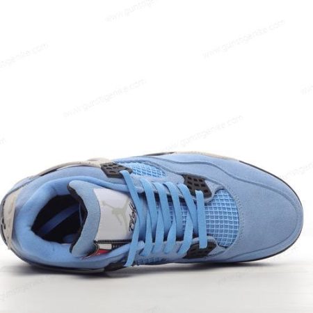 Herren/Damen ‘Blau Grau Weiß Schwarz’ Nike Air Jordan 4 Retro Schuhe CT8527-400