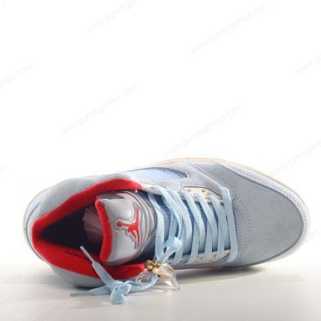 Herren/Damen ‘Blau Rot Gold’ Nike Air Jordan 5 Retro Schuhe CI1899-400