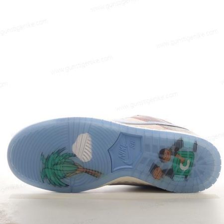 Herren/Damen ‘Blau Rot Grau’ Nike SB Dunk Low Schuhe FN4193-100