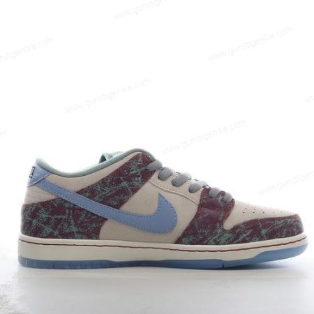 Herren/Damen ‘Blau Rot Grau’ Nike SB Dunk Low Schuhe FN4193-100