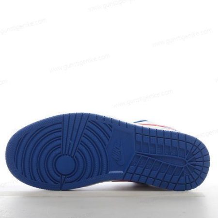 Herren/Damen ‘Blau Rot Weiß’ Nike Air Jordan 1 Low Schuhe DC0774-416