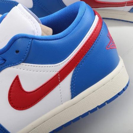 Herren/Damen ‘Blau Rot Weiß’ Nike Air Jordan 1 Low Schuhe DC0774-416