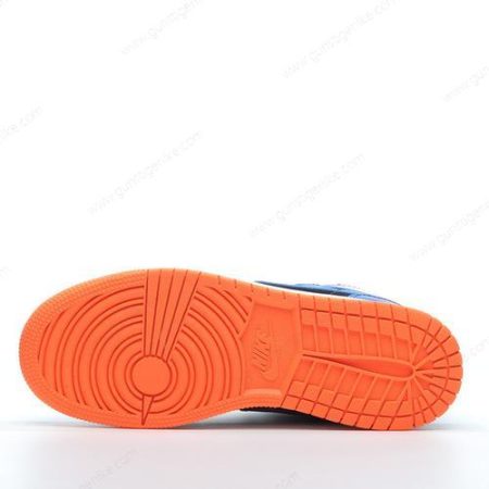 Herren/Damen ‘Blau Schwarz’ Nike Air Jordan 1 Mid Schuhe 554725-440