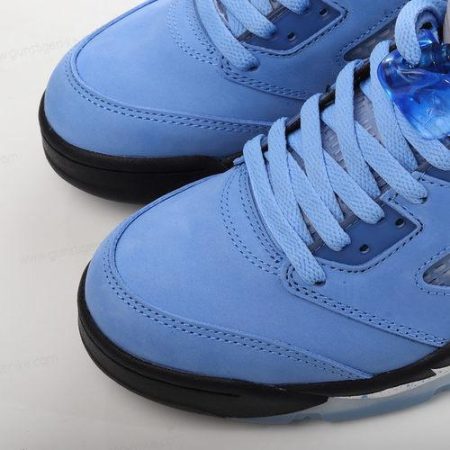 Herren/Damen ‘Blau Schwarz Weiß’ Nike Air Jordan 5 Retro Schuhe DV1310-401