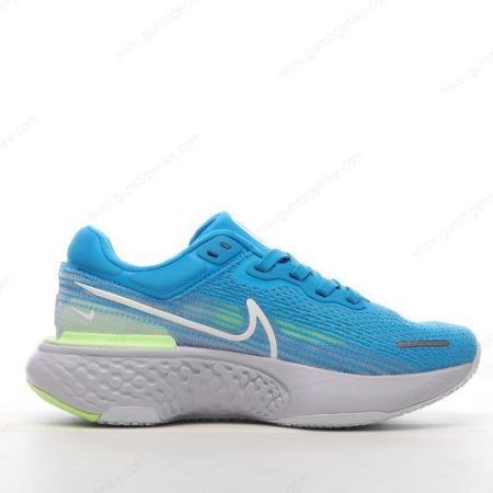 Herren/Damen ‘Blau Weiß Grün’ Nike Air ZoomX Invincible Run Flyknit Schuhe CT2228-401