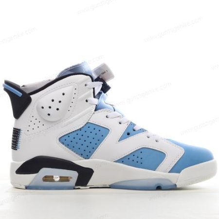 Herren/Damen ‘Blau Weiß Schwarz’ Nike Air Jordan 6 Retro Schuhe 384665-410