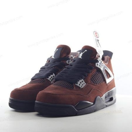 Herren/Damen ‘Braun Silber’ Nike Air Jordan 4 Retro Schuhe