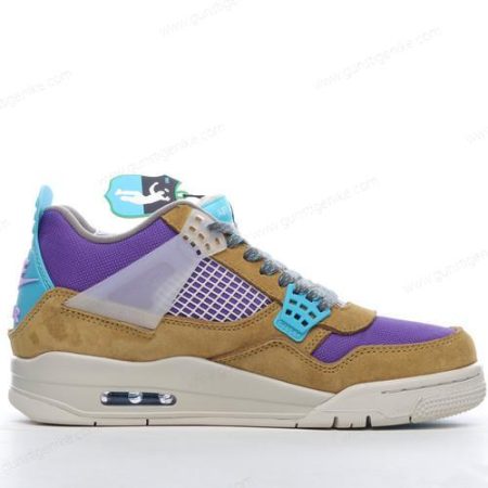 Herren/Damen ‘Braun Violett Blau’ Nike Air Jordan 4 Retro Schuhe DJ5718-300
