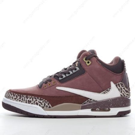 Herren/Damen ‘Braun Weiß’ Nike Air Jordan 3 Retro Schuhe 626988-018