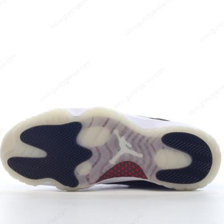 Herren/Damen ‘Dunkelblau Rot Weiß’ Nike Air Jordan 11 Retro Low Schuhe AV2187-001