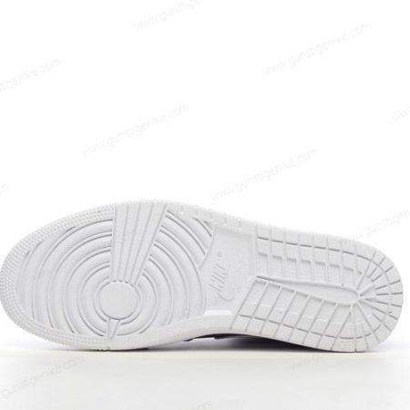 Herren/Damen ‘Dunkelblau Weiß’ Nike Air Jordan 1 Retro Mid Schuhe 554724-402
