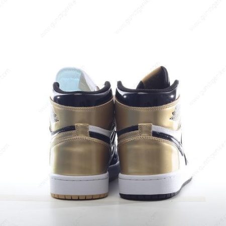 Herren/Damen ‘Gold Schwarz’ Nike Air Jordan 1 Retro High Schuhe 861428-001