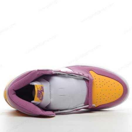 Herren/Damen ‘Gold Weiß’ Nike Air Jordan 1 Retro High OG Schuhe 555088-706