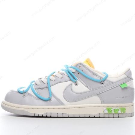 Herren/Damen ‘Grau Blau’ Nike Dunk Low x Off-White Schuhe DM1602-115