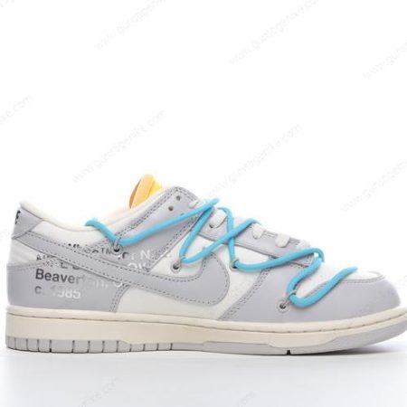 Herren/Damen ‘Grau Blau’ Nike Dunk Low x Off-White Schuhe DM1602-115