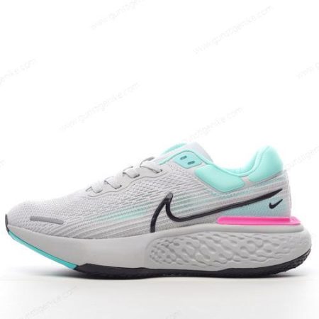 Herren/Damen ‘Grau Cyan Rosa’ Nike Air ZoomX Invincible Run Flyknit Schuhe CT2228-003