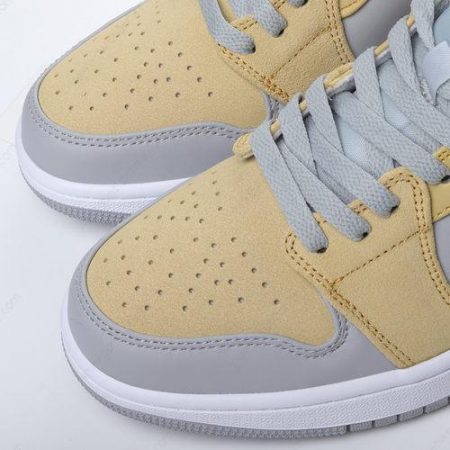 Herren/Damen ‘Grau Gelb’ Nike Air Jordan 1 Mid Schuhe DA4666-001