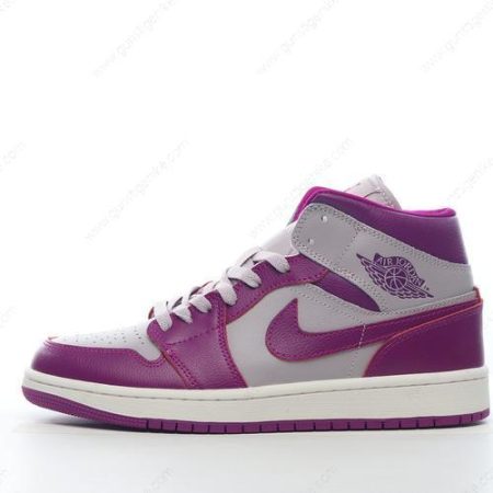 Herren/Damen ‘Grau Lila’ Nike Air Jordan 1 Mid Schuhe BQ6472-501
