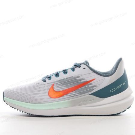 Herren/Damen ‘Grau Orange Weiß Grün’ Nike Air Zoom Winflo 9 Schuhe