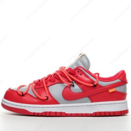 Herren/Damen ‘Grau Rot’ Nike Dunk Low Schuhe CT0856-600