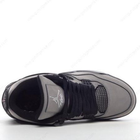 Herren/Damen ‘Grau Schwarz’ Nike Air Jordan 4 Retro Schuhe 308497-409