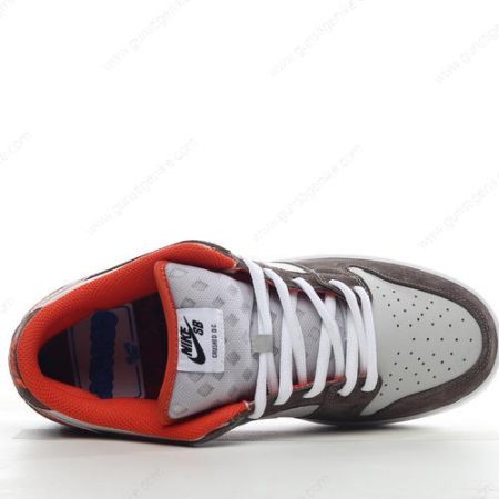 Herren/Damen ‘Grau Schwarz Rot’ Nike SB Dunk Low Schuhe DH7782-001