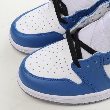 Herren/Damen ‘Grau Weiß Blau’ Nike Air Jordan 1 Retro High OG Schuhe FD1437-410
