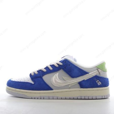 Herren/Damen ‘Grau Weiß Blau’ Nike SB Dunk Low Pro Schuhe DQ5130-400