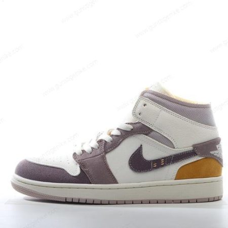 Herren/Damen ‘Grau Weiß Gelb’ Nike Air Jordan 1 Mid SE Schuhe DM9652-102