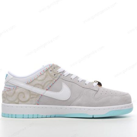 Herren/Damen ‘Grau Weiß Grün’ Nike Dunk Low SE Schuhe DH7614-500