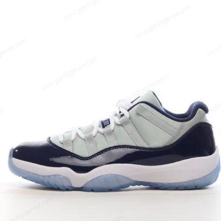 Herren/Damen ‘Grau Weiß Marine’ Nike Air Jordan 11 Retro Low Schuhe 528895-007