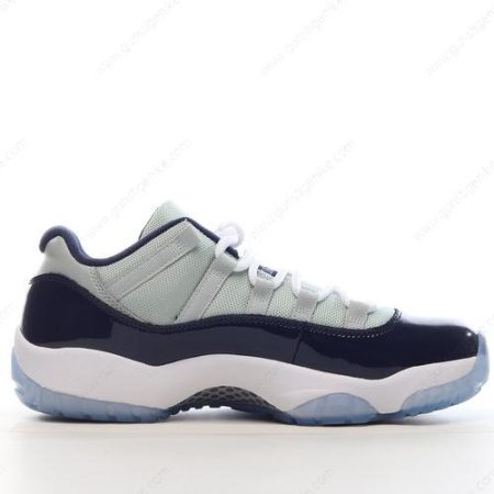 Herren/Damen ‘Grau Weiß Marine’ Nike Air Jordan 11 Retro Low Schuhe 528895-007