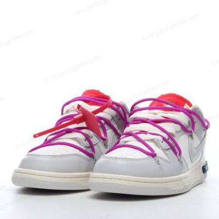 Herren/Damen ‘Grau Weiß’ Nike Dunk Low x Off-White Schuhe DM1602-101