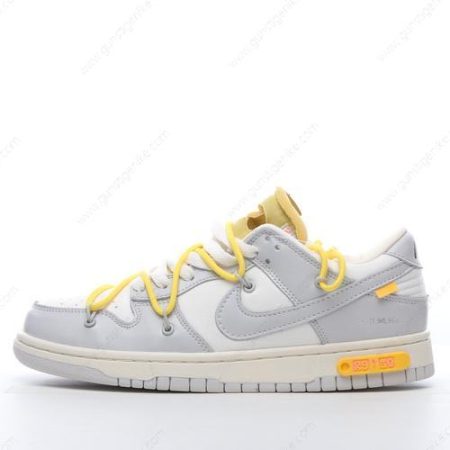 Herren/Damen ‘Grau Weiß’ Nike Dunk Low x Off-White Schuhe DM1602-103