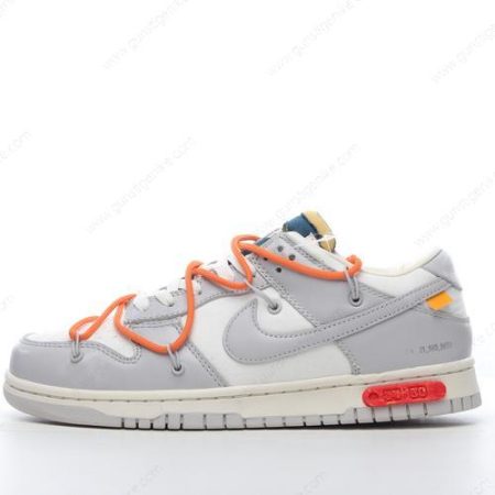 Herren/Damen ‘Grau Weiß’ Nike Dunk Low x Off-White Schuhe DM1602-104