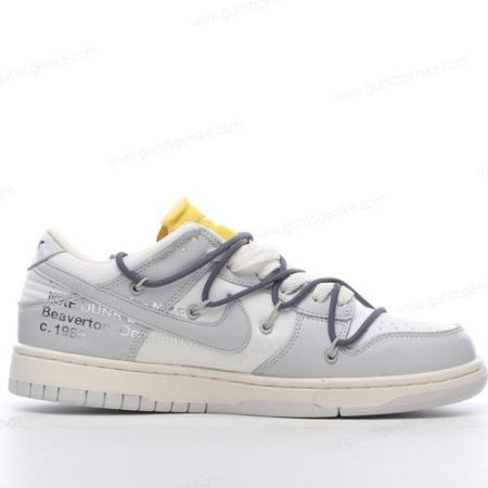 Herren/Damen ‘Grau Weiß’ Nike Dunk Low x Off-White Schuhe DM1602-105