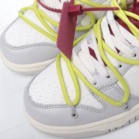 Herren/Damen ‘Grau Weiß’ Nike Dunk Low x Off-White Schuhe DM1602-106