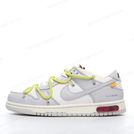 Herren/Damen ‘Grau Weiß’ Nike Dunk Low x Off-White Schuhe DM1602-106