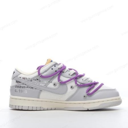 Herren/Damen ‘Grau Weiß’ Nike Dunk Low x Off-White Schuhe DM1602-107