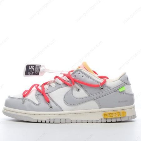 Herren/Damen ‘Grau Weiß’ Nike Dunk Low x Off-White Schuhe DM1602-110
