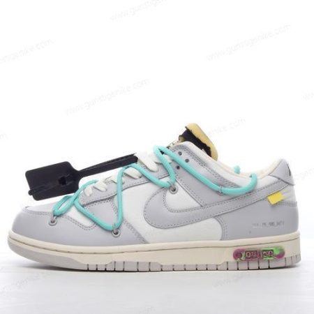 Herren/Damen ‘Grau Weiß’ Nike Dunk Low x Off-White Schuhe DM1602-114