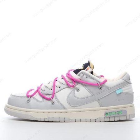 Herren/Damen ‘Grau Weiß’ Nike Dunk Low x Off-White Schuhe DM1602-122