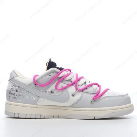 Herren/Damen ‘Grau Weiß’ Nike Dunk Low x Off-White Schuhe DM1602-122