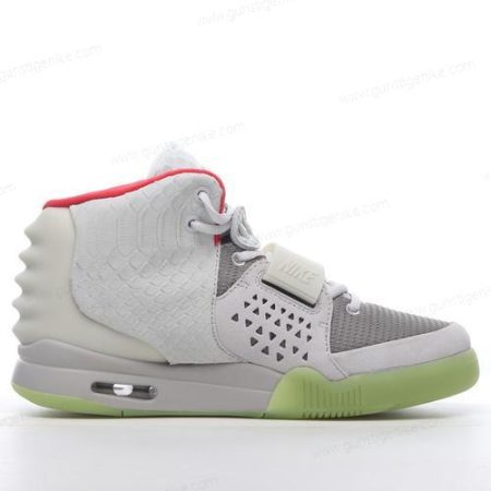 Herren/Damen ‘Grau Weiß Rot Grün’ Nike Air Yeezy 2 Schuhe 508214-010