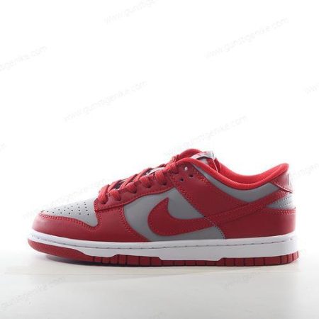 Herren/Damen ‘Grau Weiß Rot’ Nike Dunk Low Retro Schuhe DD1391-002